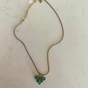 Marjorie Baer NWT gold and turquoise necklace